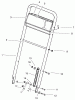 Toro 22043 - Lawnmower, 1996 (6900001-6999999) Pièces détachées HANDLE ASSEMBLY