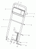 Toro 22043 - Recycler Mower, 1998 (8900001-8999999) Pièces détachées HANDLE ASSEMBLY