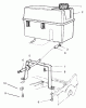 Toro 22142 - Lawnmower, 1997 (7900001-7999999) Pièces détachées GAS TANK ASSEMBLY