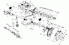 Toro 22150 - Lawnmower, 1996 (6900001-6999999) Pièces détachées GEAR CASE ASSEMBLY