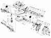 Toro 22151 - Lawnmower, 1992 (2000001-2999999) Pièces détachées GEAR CASE ASSEMBLY