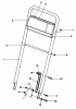 Toro 22151 - Lawnmower, 1992 (2000001-2999999) Pièces détachées HANDLE ASSEMBLY