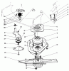 Toro 22151 - Lawnmower, 1993 (3900001-3900855) Pièces détachées BLADE BRAKE CLUTCH ASSEMBLY