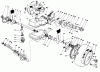 Toro 22151 - Lawnmower, 1993 (3900001-3900855) Pièces détachées GEAR CASE ASSEMBLY