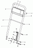 Toro 22151 - Lawnmower, 1993 (3900001-3900855) Pièces détachées HANDLE ASSEMBLY