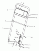 Toro 22154B - Lawnmower, 1996 (6900001-6999999) Pièces détachées HANDLE ASSEMBLY