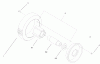 Toro 22161 - Recycler Mower, 2001 (210000001-210999999) Pièces détachées FRONT WHEEL & TIRE ASSEMBLY NO. 53-7720
