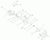 Toro 22162 - Recycler Mower, 2000 (200000001-200999999) Pièces détachées GEAR CASE & REAR WHEEL ASSEMBLY