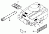 Toro 22166 - 21" Heavy-Duty Recycler/Rear Bagger Lawnmower, 2003 (230000001-230999999) Pièces détachées LABEL ASSEMBLY AND GASKET KITS HONDA GXV160K1 A12