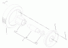 Toro 22166 - 21" Heavy-Duty Recycler/Rear Bagger Lawnmower, 2004 (240000001-240999999) Pièces détachées WHEEL AND TIRE ASSEMBLY NO. 100-2870