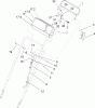 Toro 22168 - 21" Heavy-Duty Recycler/Rear Bagger Lawnmower, 2004 (240000001-240999999) Pièces détachées UPPER HANDLE AND CONTROL ASSEMBLY