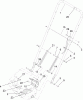 Toro 22168 - 21" Heavy-Duty Recycler/Rear Bagger Lawnmower, 2007 (270000001-270999999) Pièces détachées LOWER HANDLE ASSEMBLY