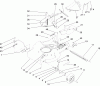 Toro 22190 - 21" Heavy-Duty Recycler/Rear Bagger Lawn Mower, 2007 (270000001-270999999) Pièces détachées HOUSING ASSEMBLY