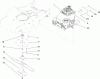 Toro 22190 - 21" Heavy-Duty Recycler/Rear Bagger Lawn Mower, 2009 (290000001-290999999) Pièces détachées ENGINE AND BLADE ASSEMBLY