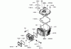 Toro 22193 (PT21) - PT21 Trim Mower, 2008 (280000001-280999999) Pièces détachées CYLINDER AND CRANKCASE ASSEMBLY KAWASAKI FJ180V-AS34