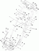 Toro 22195 - 21" Heavy-Duty Recycler/Rear Bagger Lawn Mower, 2007 (270000001-270999999) Pièces détachées HANDLE ASSEMBLY