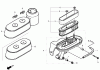 Toro 22196 - 21" Heavy-Duty Recycler/Rear Bagger Lawn Mower, 2007 (270000001-270999999) Pièces détachées AIR CLEANER ASSEMBLY HONDA GXV160UH2 T1AH