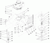 Toro 22196 - 21" Heavy-Duty Recycler/Rear Bagger Lawn Mower, 2007 (270000001-270999999) Pièces détachées ENGINE AND BLADE ASSEMBLY