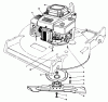 Toro 22621 - Lawnmower, 1987 (7000001-7999999) Pièces détachées ENGINE ASSEMBLY (MODEL NO. 22525)