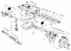 Toro 22621 - Lawnmower, 1987 (7000001-7999999) Pièces détachées GEAR CASE ASSEMBLY (MODEL NO. 22621)