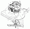 Toro 22525 - Lawnmower, 1988 (8000001-8999999) Pièces détachées ENGINE ASSEMBLY