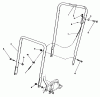 Toro 22580 - Lawnmower, 1990 (0000001-0999999) Pièces détachées HANDLE ASSEMBLY