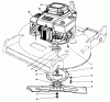Toro 22621 - Lawnmower, 1988 (8000001-8999999) Pièces détachées ENGINE ASSEMBLY