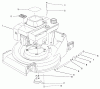 Toro 22623 - Lawnmower, 1987 (7000001-7999999) Pièces détachées ENGINE ASSEMBLY #1
