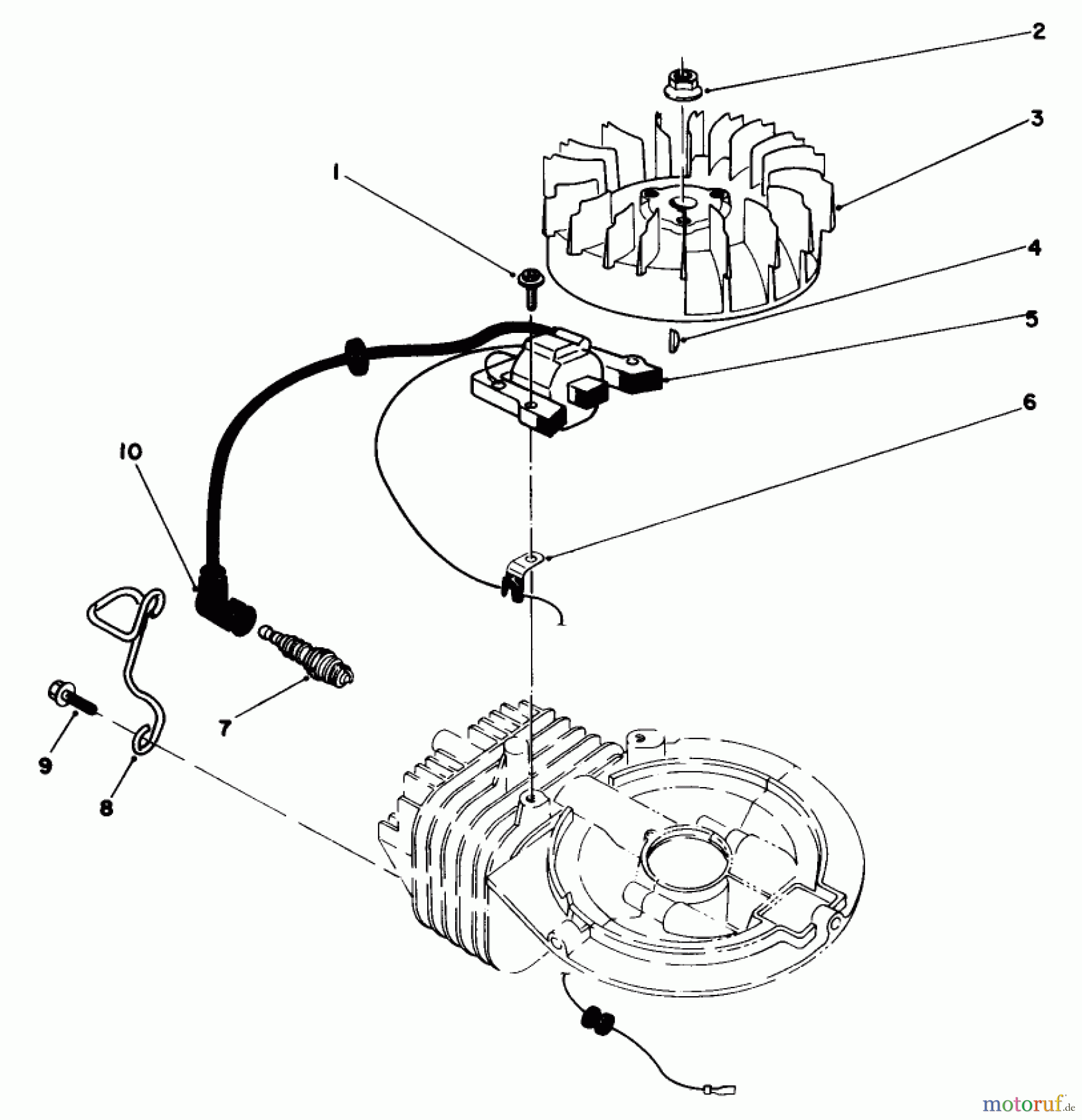  Toro Neu Mowers, Walk-Behind Seite 2 22680C - Toro Lawnmower, 1988 (8000001-8999999) ENGINE ASSEMBLY MODEL NO. 47PH7 #2