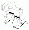 Toro 22700 - Lawnmower, 1991 (1000001-1999999) Pièces détachées GAS TANK ASSEMBLY