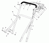 Toro 22700 - Lawnmower, 1991 (1000001-1999999) Pièces détachées HANDLE ASSEMBLY