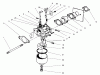 Toro 22701B - Lawnmower, 1996 (69000001-69999999) Pièces détachées CARBURETOR ASSEMBLY (MODEL 47PT6-3)