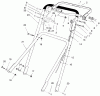 Toro 22701B - Lawnmower, 1996 (69000001-69999999) Pièces détachées HANDLE ASSEMBLY