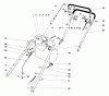 Toro 23100 - 21" Whirlwind Hevi-Duty Lawnmower, 1973 (3000001-3999999) Pièces détachées HANDLE ASSEMBLY S. P. MODEL