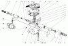 Toro 23158 - 21" Whirlwind Hevi-Duty Lawnmower, 1979 (9000001-9999999) Pièces détachées GEAR CASE ASSEMBLY