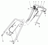 Toro 23158 - Lawnmower, 1983 (3000001-3999999) Pièces détachées HANDLE ASSEMBLY