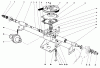 Toro 23177 - Lawnmower, 1977 (7000001-7999999) Pièces détachées GEAR CASE ASSEMBLY