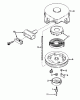 Toro 23375 - 21" Commercial Lawnmower, 1980 (0000001-0999999) Pièces détachées REWIND STARTER NO. 590420