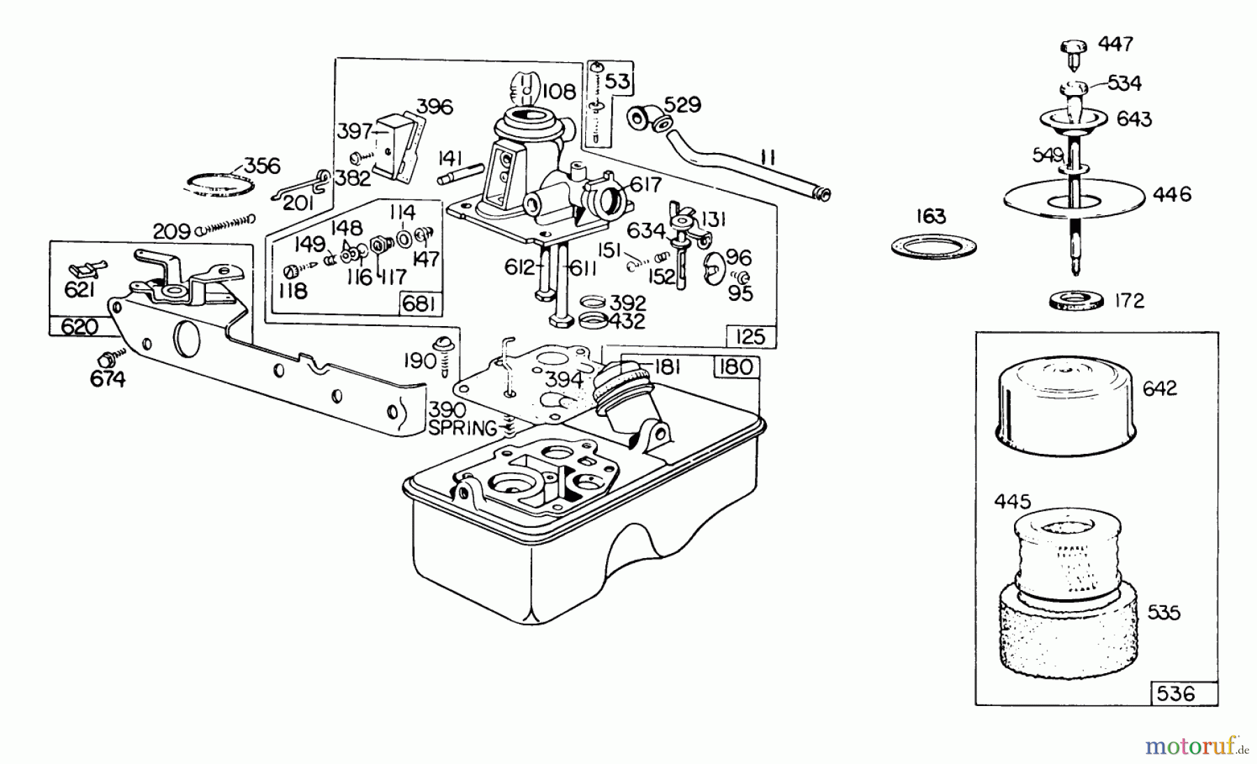  Toro Neu Mowers, Walk-Behind Seite 2 23450 - Toro Lawnmower, 1981 (1000001-1999999) ENGINE BRIGGS & STRATTON MODEL 110908-0492-01 #1
