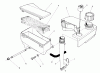 Toro 26620B - Lawnmower, 1991 (1000001-1999999) Listas de piezas de repuesto y dibujos AIR CLEANER & FUEL TANK ASSEMBLY (ENGINE NO. VM140)