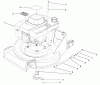 Toro 26620B - Lawnmower, 1991 (1000001-1999999) Spareparts ENGINE ASSEMBLY