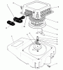 Toro 26620B - Lawnmower, 1991 (1000001-1999999) Spareparts RECOIL ASSEMBLY (ENGINE NO. VM140)