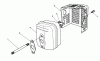 Toro 26620B - Lawnmower, 1993 (3900001-3999999) Pièces détachées MUFFLER ASSEMBLY (ENGINE NO. VMM1-2)