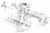 Toro 26622 - Lawnmower, 1991 (1000001-1999999) Pièces détachées GEAR CASE ASSEMBLY