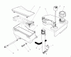 Toro 26623 - Lawnmower, 1990 (0000001-0999999) Listas de piezas de repuesto y dibujos AIR CLEANER & FUEL TANK ASSEMBLY (ENGINE MODEL NO. VMK9-2)