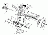 Toro 26624 - Lawnmower, 1990 (0000001-0001101) Pièces détachées GEAR CASE ASSEMBLY