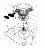 Toro 26624 - Lawnmower, 1990 (0000001-0001101) Pièces détachées RECOIL ASSEMBLY (ENGINE MODEL NO. VMJ8)