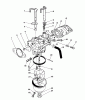 Toro 26624 - Lawnmower, 1990 (0001102-0999999) Pièces détachées CARBURETOR ASSEMBLY (ENGINE MODEL NO. VMK9-3)