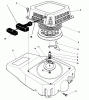 Toro 26625BG - Lawnmower, 1991 (1000001-1999999) Pièces détachées RECOIL ASSEMBLY (ENGINE NO. VML0-5)