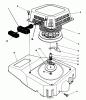 Toro 26625C - Lawnmower, 1989 (9000001-9999999) Pièces détachées RECOIL ASSEMBLY (ENGINE NO. VMJ8)